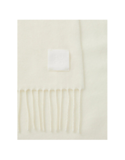 Echarpe en laine bisette blanc femme - Hugo
