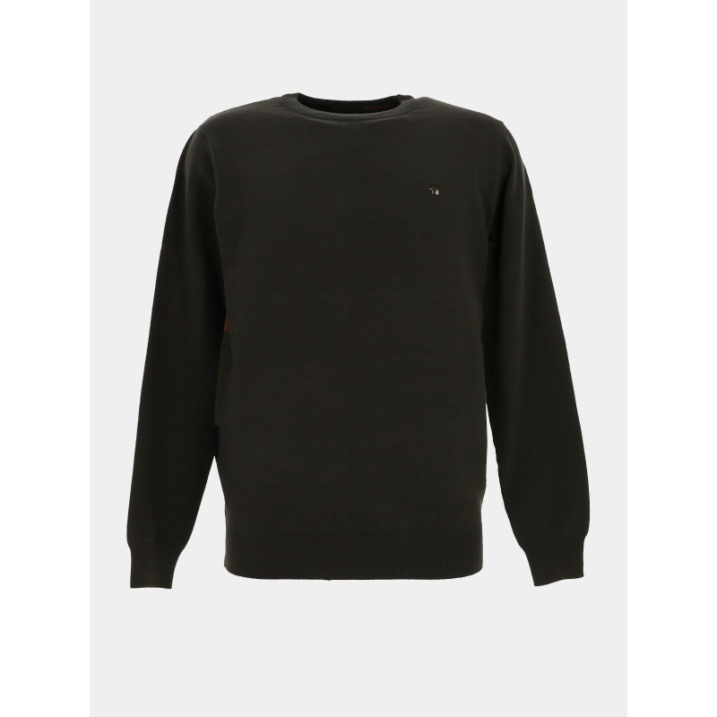 Pull col rond fazaron kaki homme - Benson & Cherry