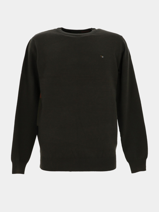 Pull col rond fazaron kaki homme - Benson & Cherry
