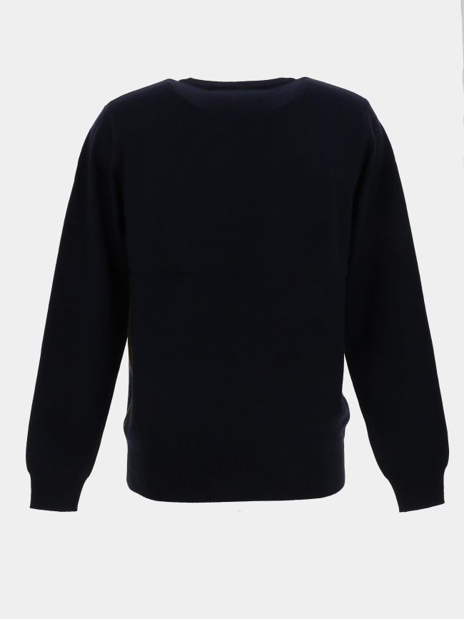 Pull col rond fazaron bleu marine homme - Benson & Cherry