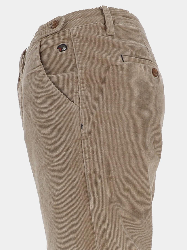 Pantalon velours côtelé january beige homme - Benson & Cherry
