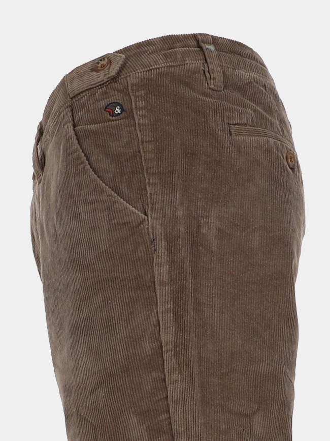 Pantalon velours côtelé january marron homme - Benson & Cherry