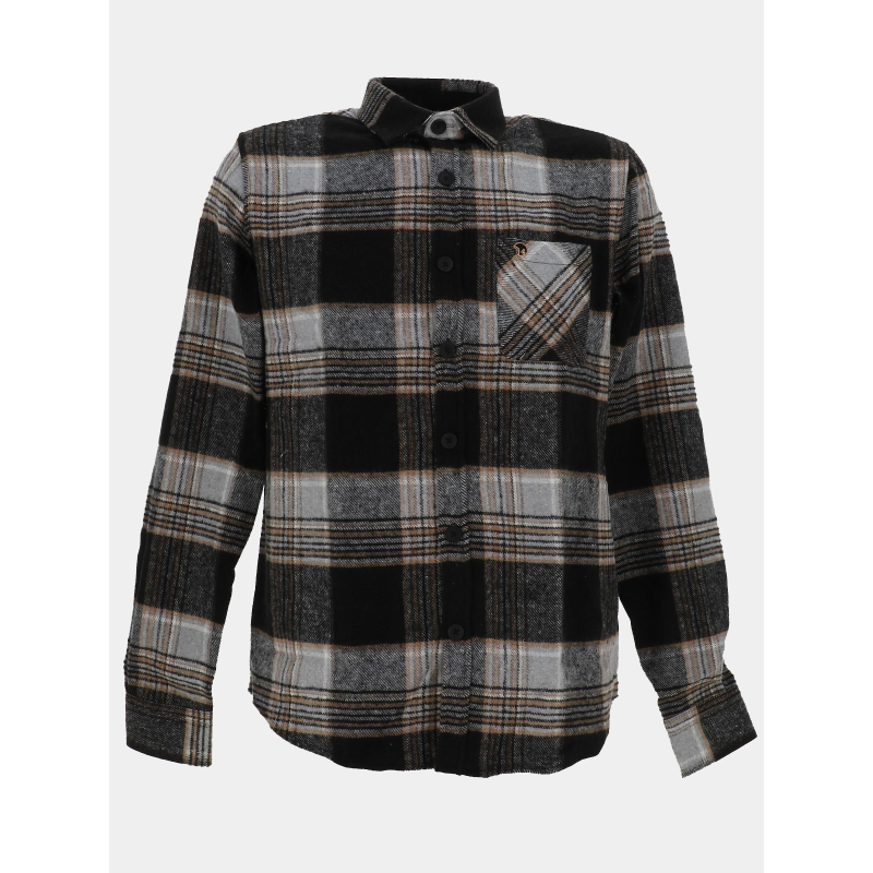Chemise à carreaux lasquare noir homme - Benson & Cherry