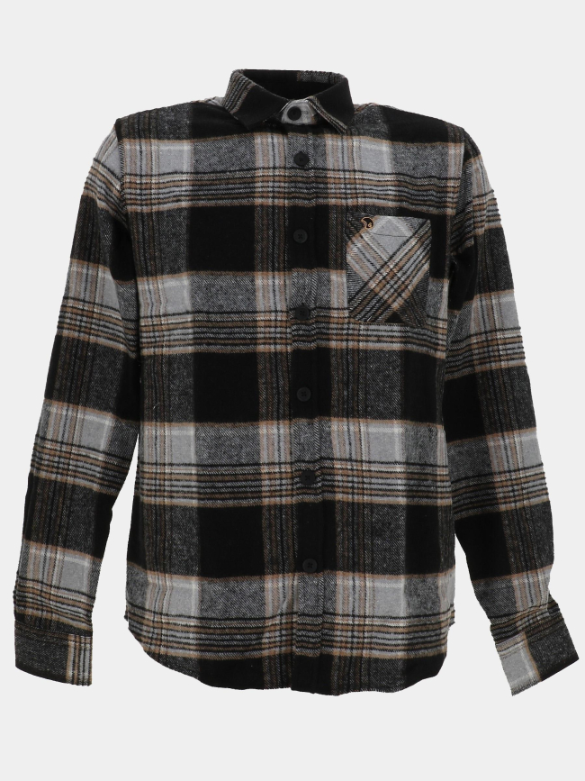 Chemise à carreaux lasquare noir homme - Benson & Cherry