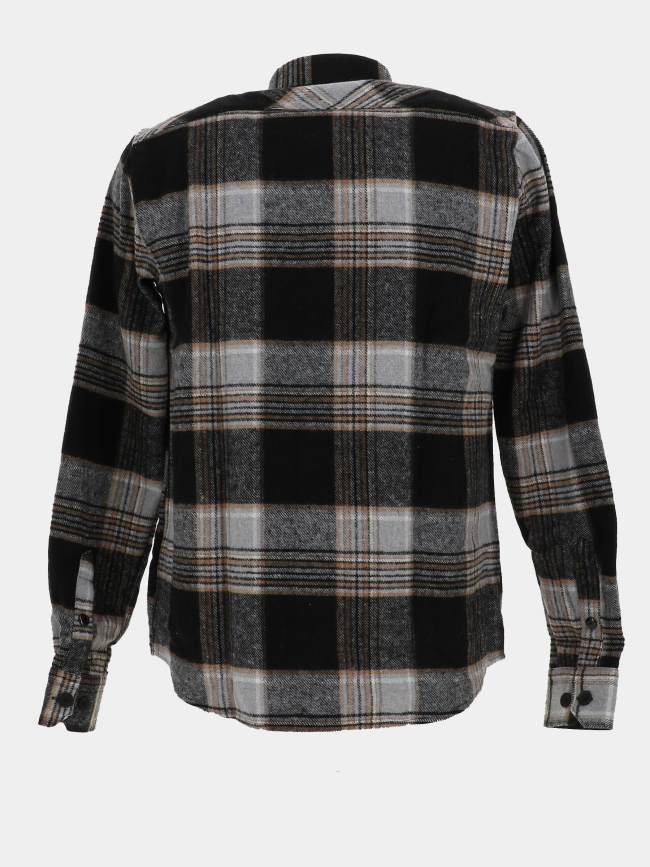 Chemise à carreaux lasquare noir homme - Benson & Cherry