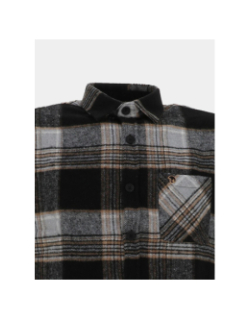 Chemise à carreaux lasquare noir homme - Benson & Cherry