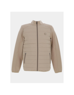 Veste bi-matière sages beige homme - Benson & Cherry