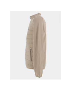 Veste bi-matière sages beige homme - Benson & Cherry
