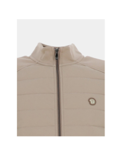 Veste bi-matière sages beige homme - Benson & Cherry