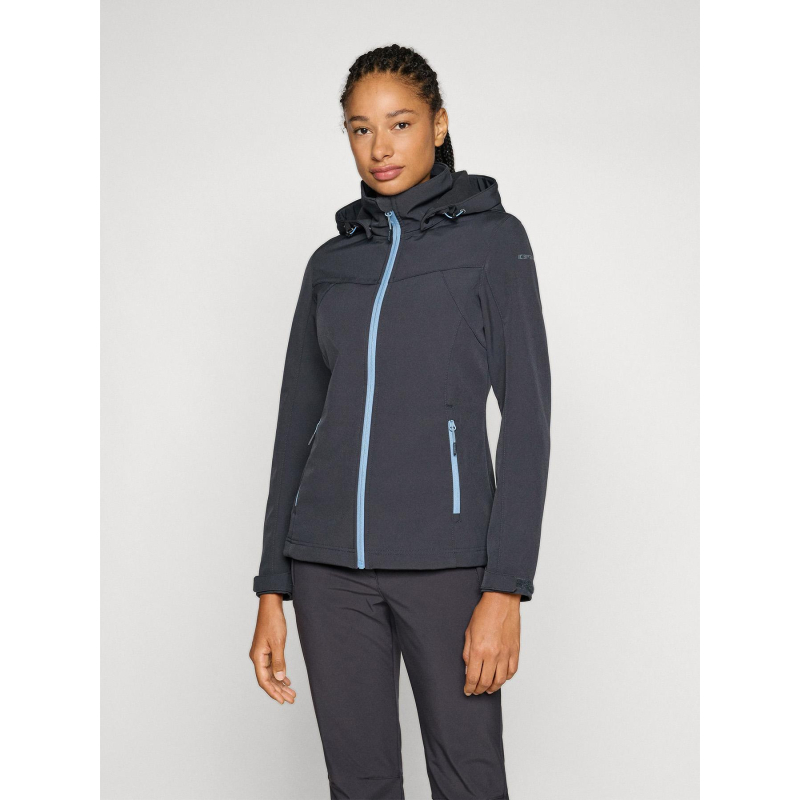 Blouson en softshell brenham bleu marine femme - Icepeak