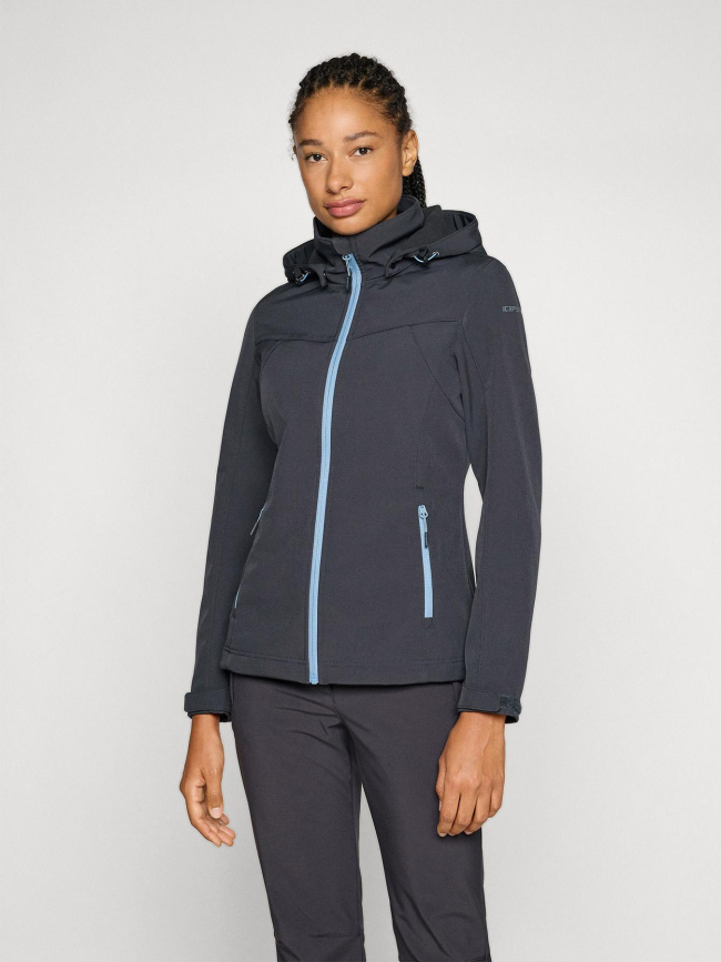 Blouson en softshell brenham bleu marine femme - Icepeak