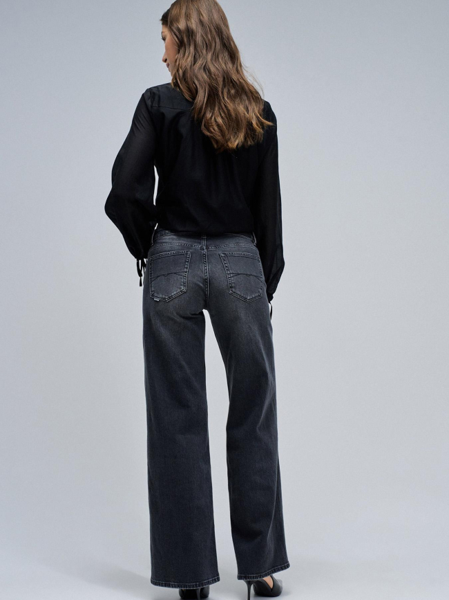 Jean large taille basse gris femme - Salsa