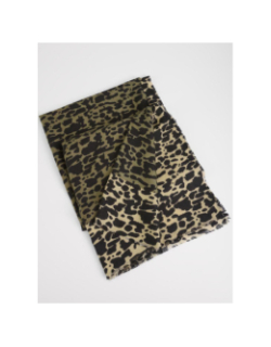 Echarpe léopard marta noir femme - Le Temps Des Cerises