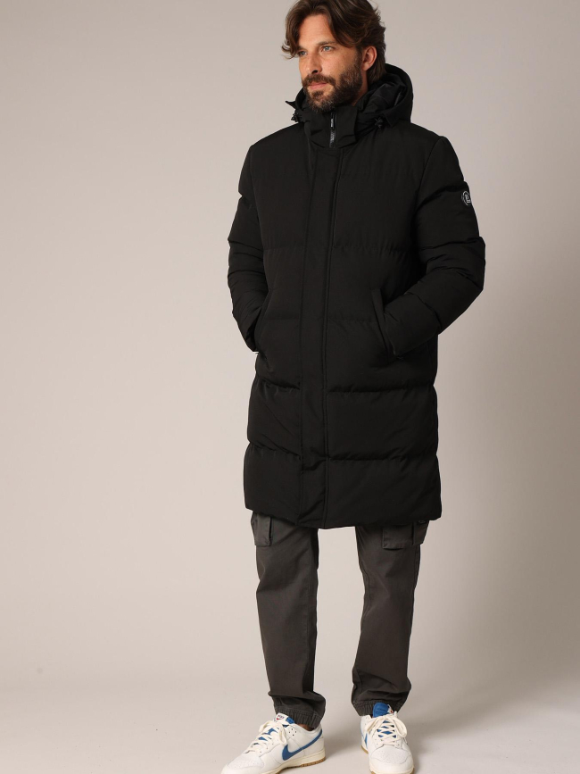 Doudoune longue alpine noir homme - Deeluxe