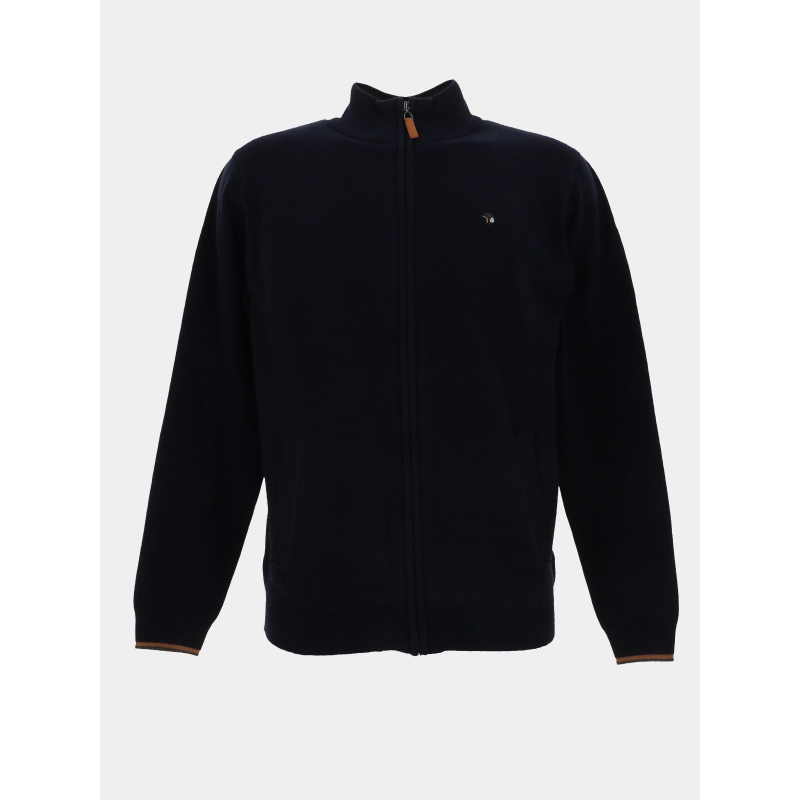 Gilet zippé floxton bleu marine homme - Benson & Cherry