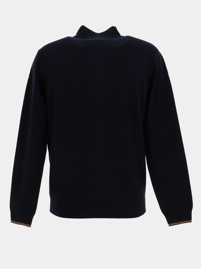 Gilet zippé floxton bleu marine homme - Benson & Cherry