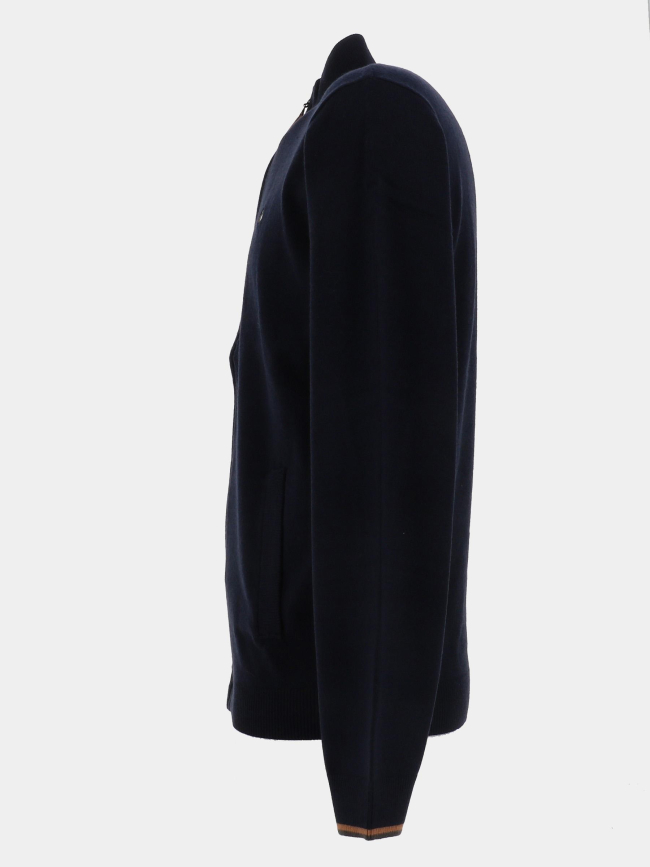 Gilet zippé floxton bleu marine homme - Benson & Cherry