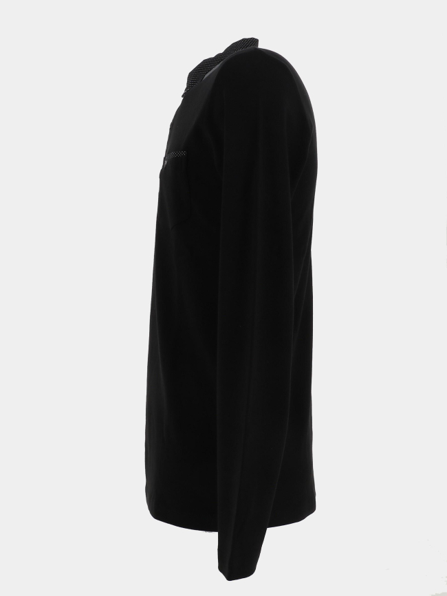 Polo manches longues gabana noir homme - Benson & Cherry
