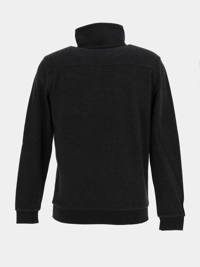 Sweat col zippé mojito gris anthracite homme - Benson & Cherry