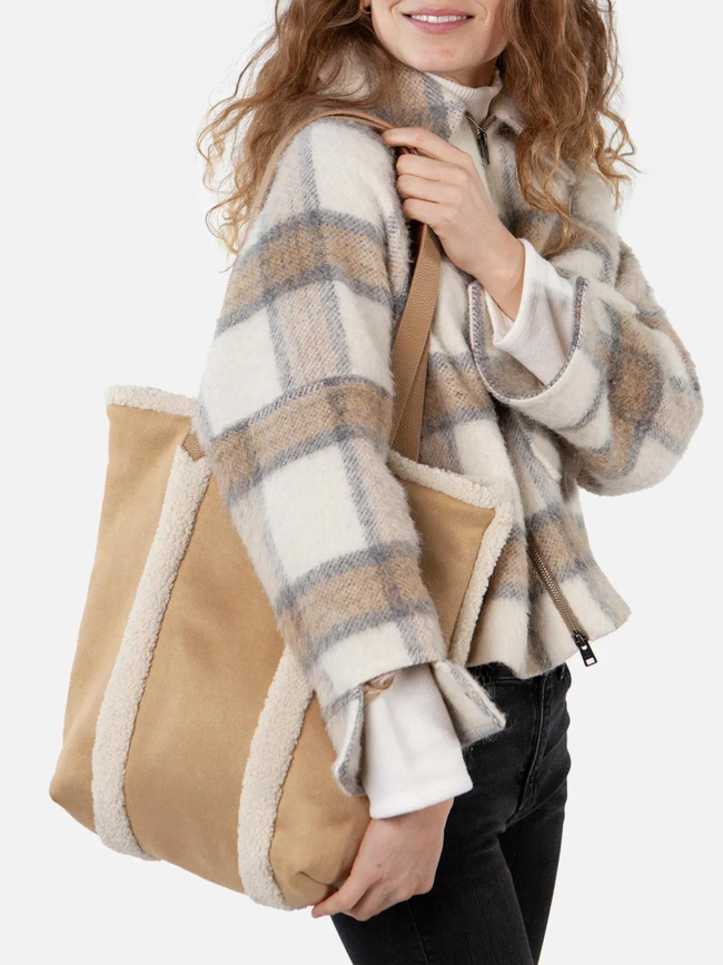 Totebag sherpa aedey marron femme - Barts