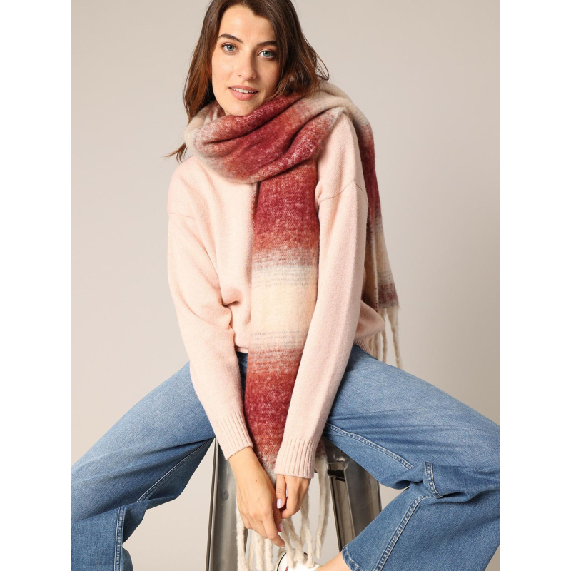 Echarpe elsana bordeaux femme - Deeluxe