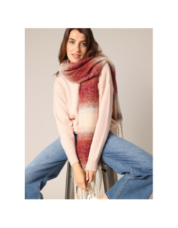 Echarpe elsana bordeaux femme - Deeluxe