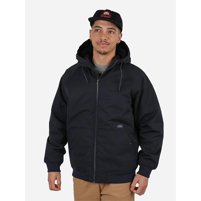 Blouson doublé sherpa joao noir homme - Oxbow