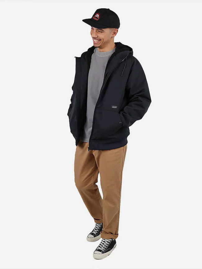 Blouson doublé sherpa joao noir homme - Oxbow