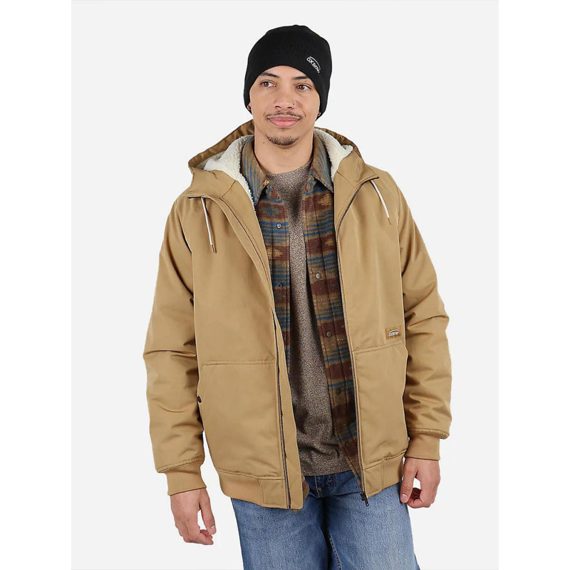Blouson doublé sherpa joao marron homme - Oxbow