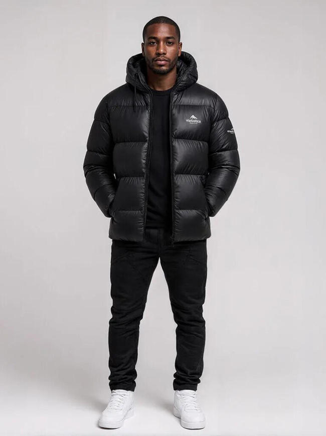 Doudoune frost noir homme - Helvetica