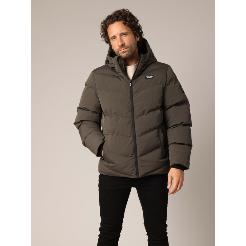 Doudoune fourrée interest kaki homme - Deeluxe