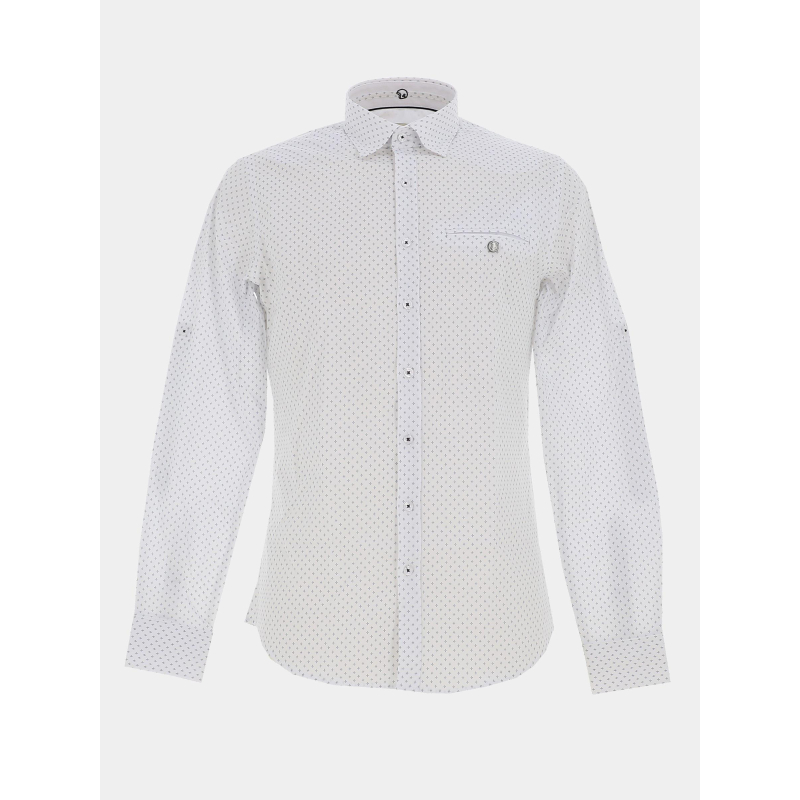 Chemise imprimée lacrosse blanc homme - Benson & Cherry