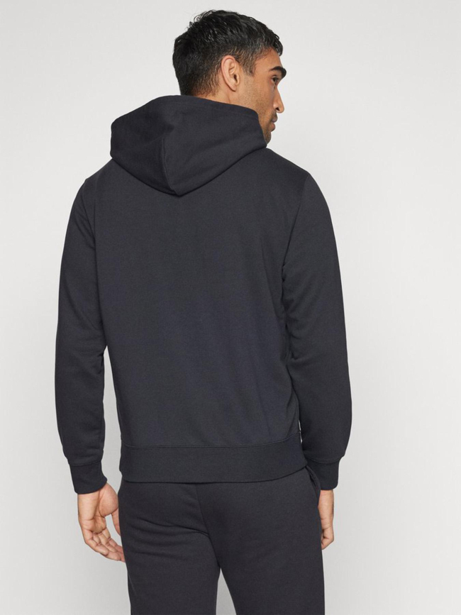 Sweat à capuche zippé uni noir homme - Champion