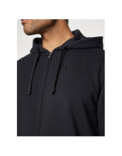 Sweat à capuche zippé uni noir homme - Champion
