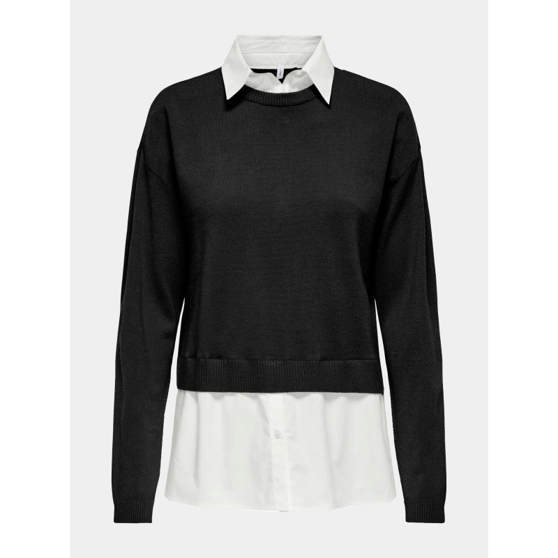 Pull payson mix noir blanc femme - Only