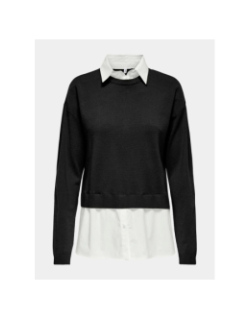 Pull payson mix noir blanc femme - Only