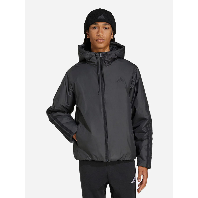 Doudoune essentiel 3 stripes noir homme - Adidas