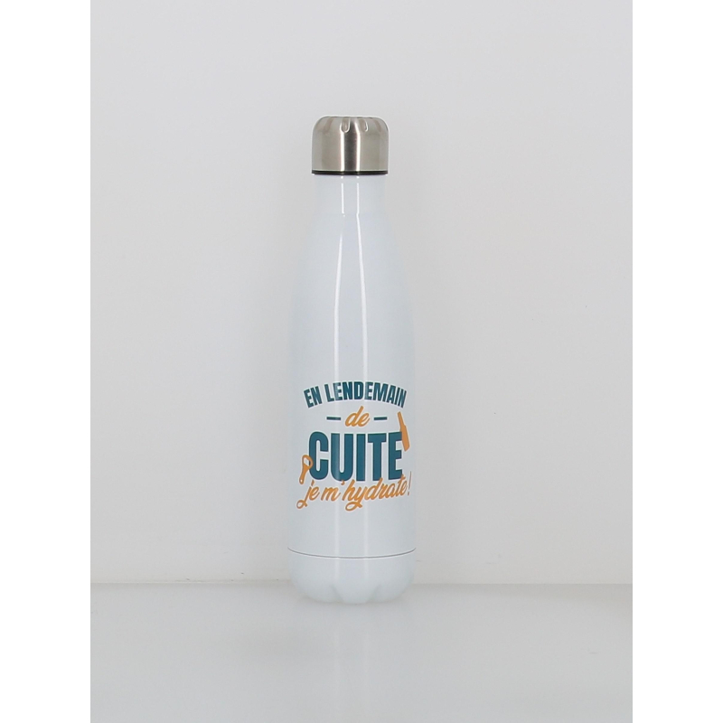 Gourde isotherme lendemain de cuite 500ml blanc - Stc
