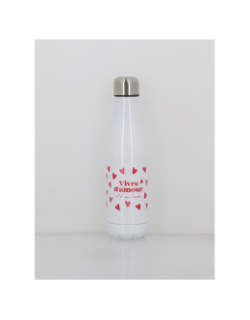 Gourde isotherme saint valentin 500ml blanc - Stc