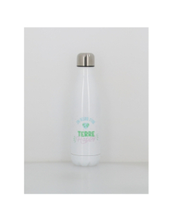 Gourde isotherme besoin d'une terre happy 500ml blanc - Stc