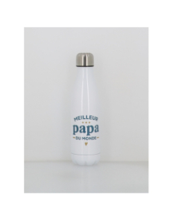 Gourde isotherme meilleur papa 500ml blanc - Stc