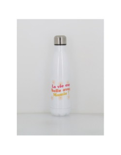 Gourde isotherme la vie est belle avec mamie 500ml blanc - Stc