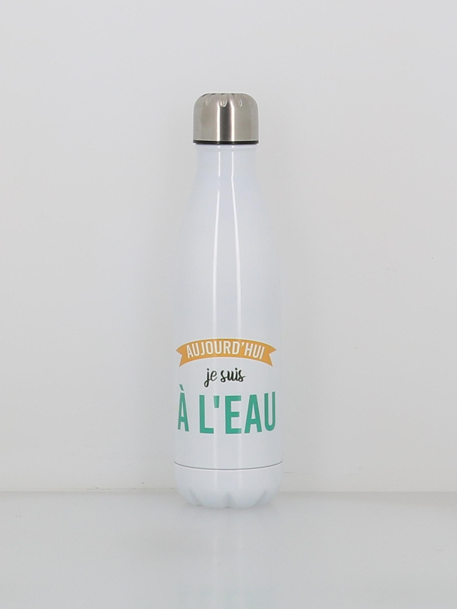 Gourde isotherme je suis à l'eau 500ml blanc - Stc