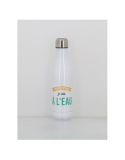 Gourde isotherme je suis à l'eau 500ml blanc - Stc