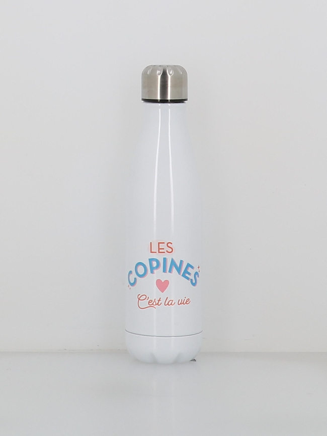 Gourde isotherme les copines c'est la vie 500ml blanc - Stc