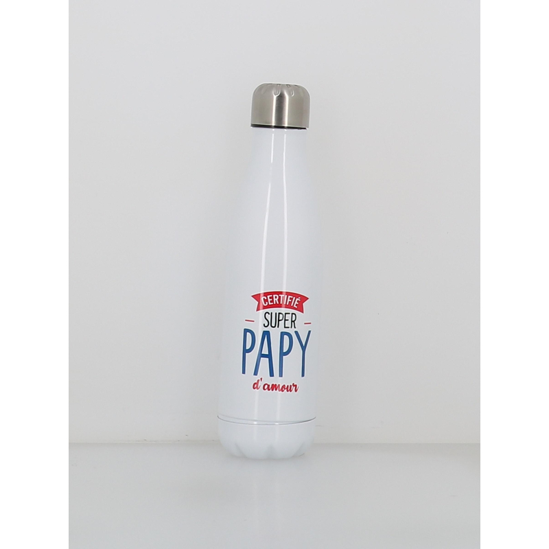 Gourde isotherme super papy 500ml blanc - Stc