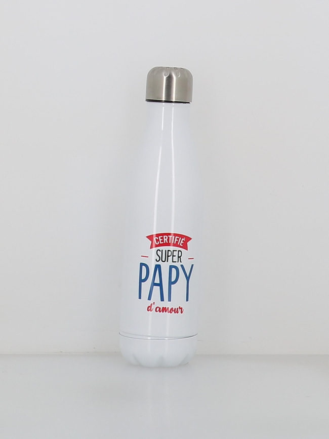 Gourde isotherme super papy 500ml blanc - Stc