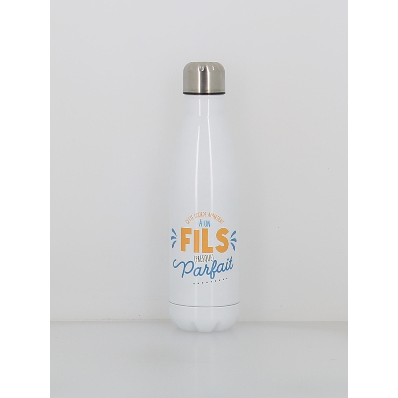 Gourde isotherme fils presque parfait 500ml blanc - Stc