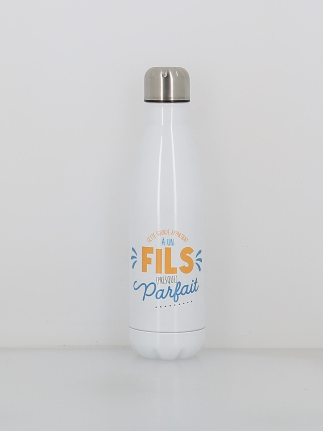 Gourde isotherme fils presque parfait 500ml blanc - Stc