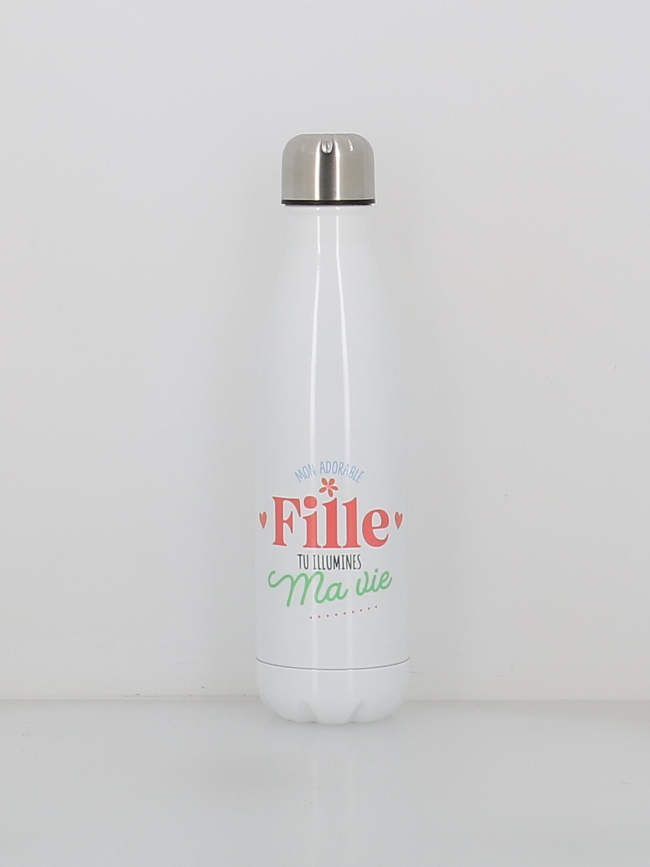 Gourde isotherme adorable fille 500ml blanc - Stc